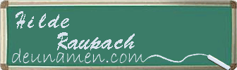 Hilde Raupach Visitenkarte